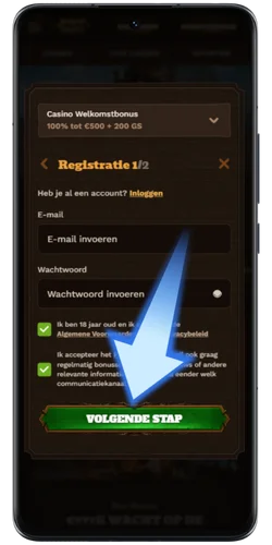 Maak een account aan of log in